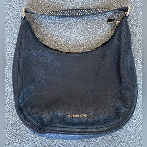 Michael Kors - Black Purse w/ Gold Studs on strap